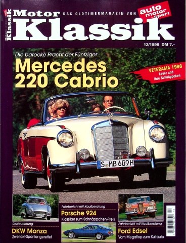 Deckblatt Motor Klassik (12/1998)